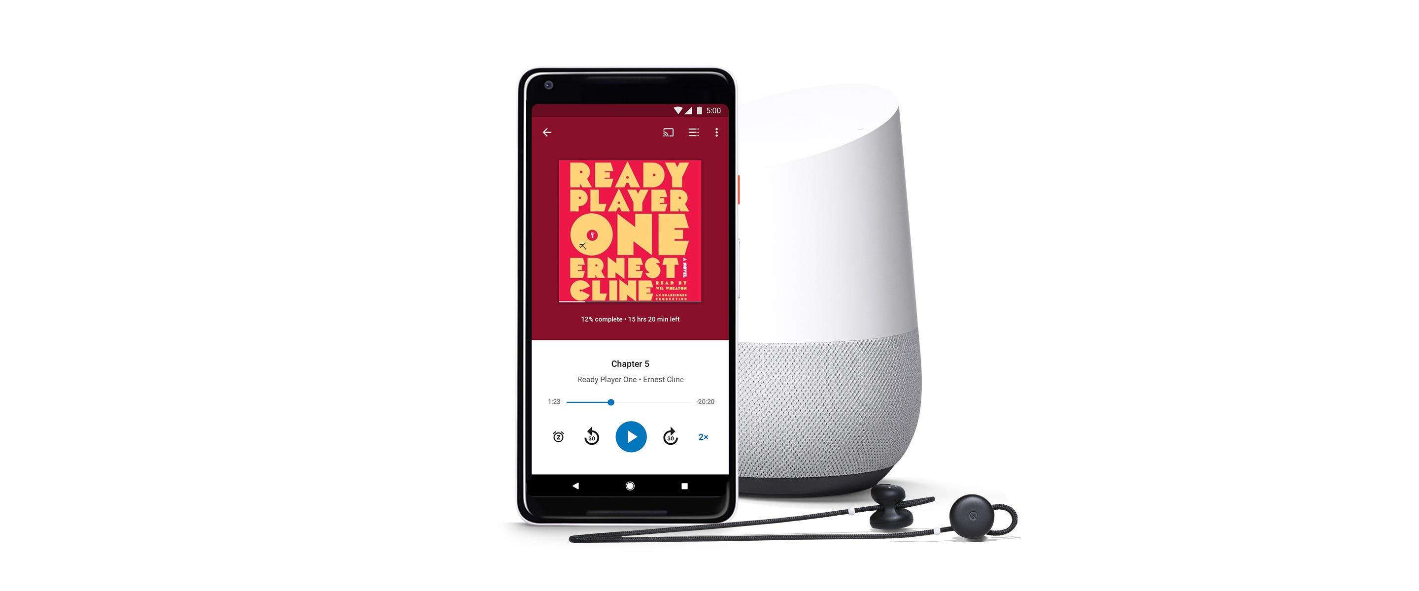play phone audio through google home